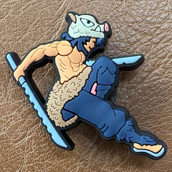 Demon Slayer Inosuke Hashibira Croc Charm - Picture 3 of 4